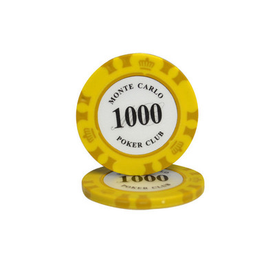10 gab. Māla pokera žetonu komplekts Kazino Monētas Pokers 40x3,3mm Metāls Izklaide Monētas Dollar Monte Carlo Chips Poker Club Aksesuāri