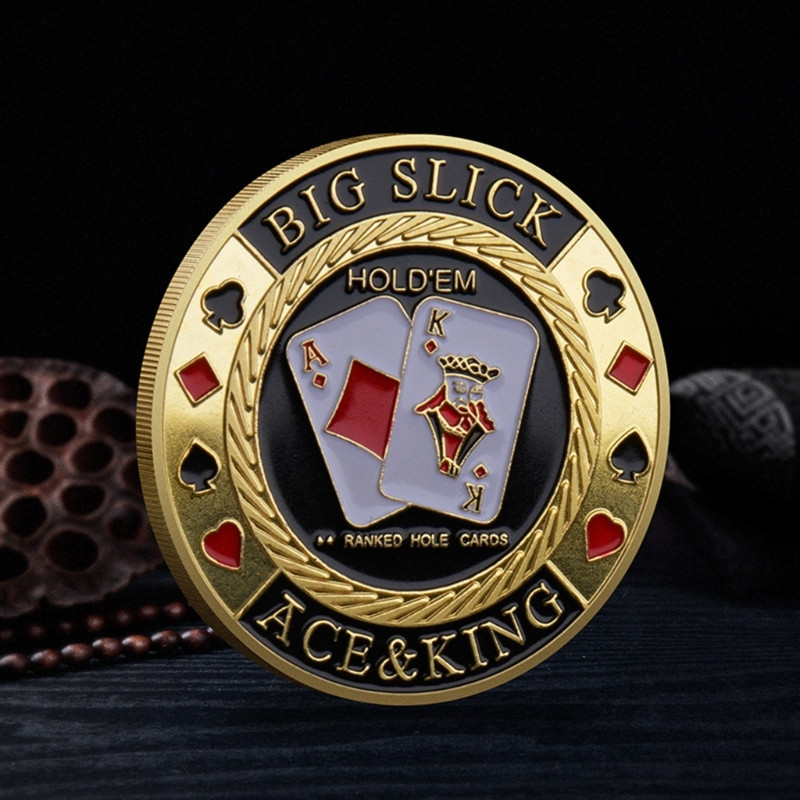 Kāršu aizsargi Monētas Kolekcionējamie Galda spēles Kāršu aizsargi Metāla mikroshēmas Monētas Aksesuāri