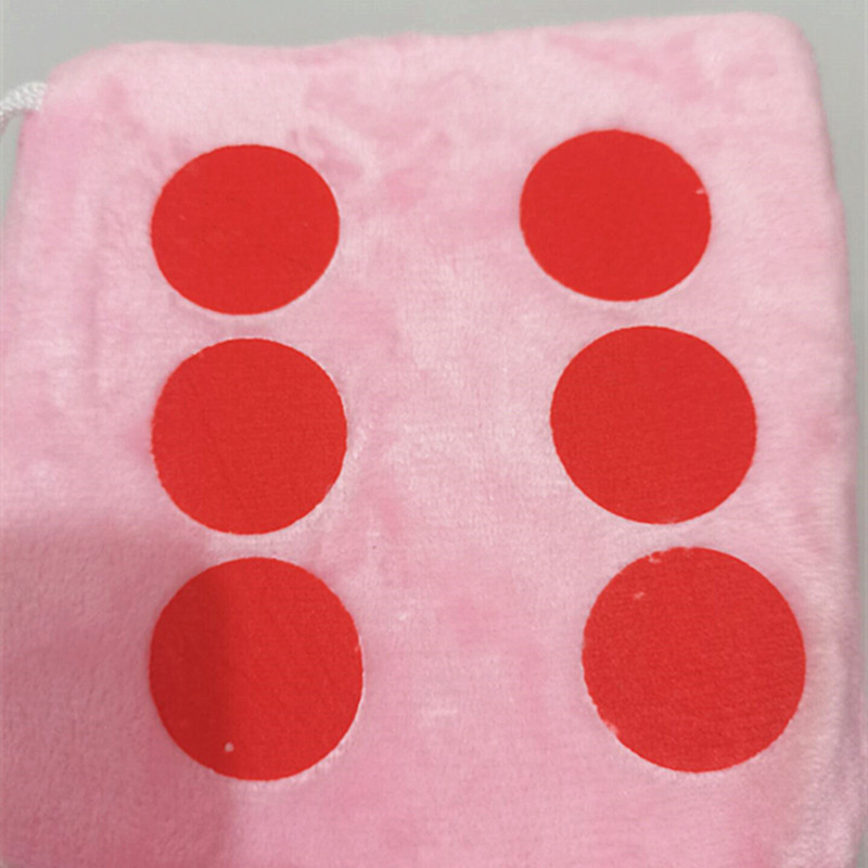 1 бр./Голяма плюшена играчка Зарове Странична дължина 12 см Точкови зарове Налични са три цвята Реквизит за игри за ранно образование