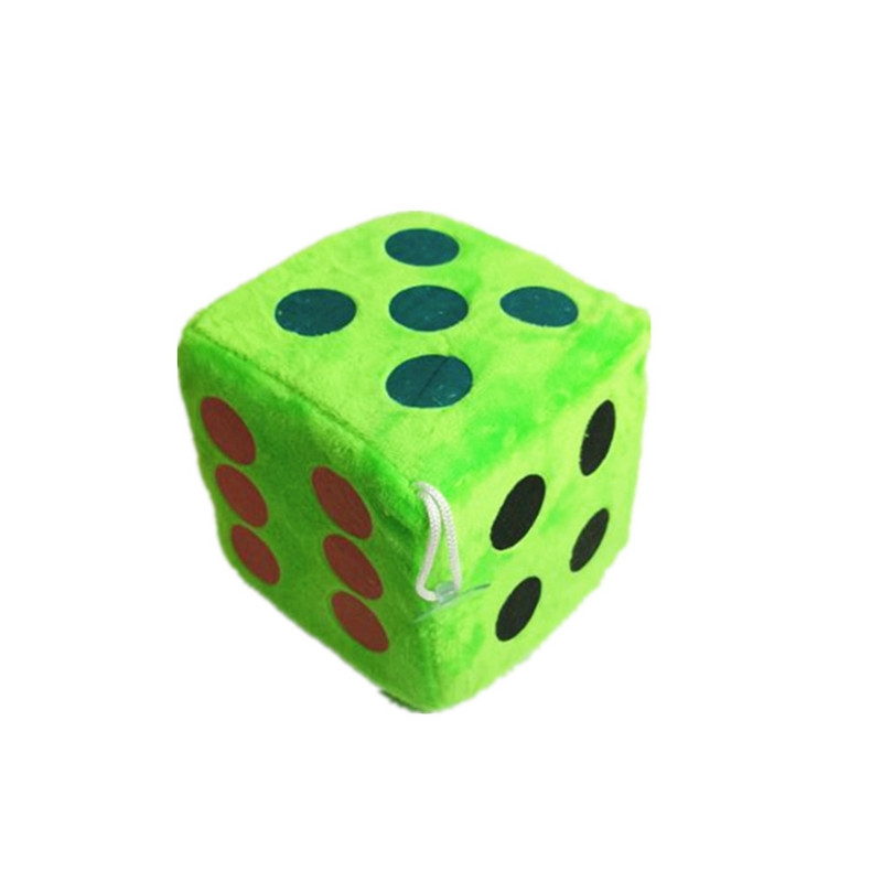 1 бр./Голяма плюшена играчка Зарове Странична дължина 12 см Точкови зарове Налични са три цвята Реквизит за игри за ранно образование