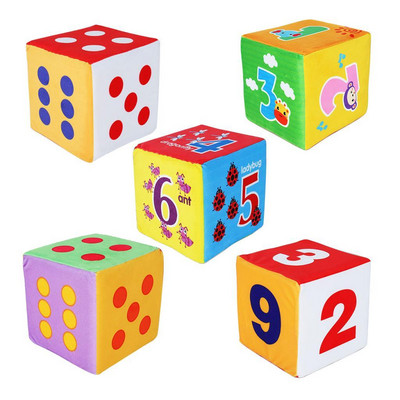 1pc Large Foam Dice Soft Colorful Jumbo Foam Large Dice Dot/Number 15cm 6` Carnival Favor Toy Early Educational Supplies
