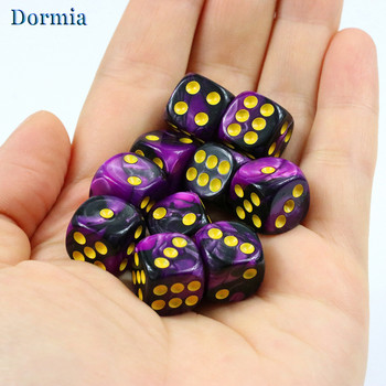 Νέα άφιξη 10 τεμ. 2 χρωμάτων Παιχνίδια με στρογγυλεμένες γωνίες Ζάρια, 12 mm 6 όψεων με τυπικές κουκκίδες, για αξεσουάρ Casino As Board Game