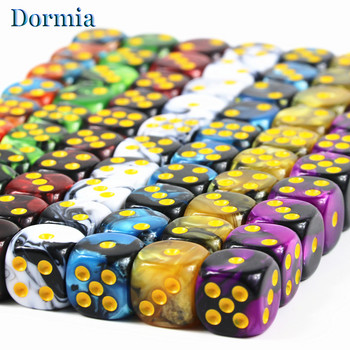 Νέα άφιξη 10 τεμ. 2 χρωμάτων Παιχνίδια με στρογγυλεμένες γωνίες Ζάρια, 12 mm 6 όψεων με τυπικές κουκκίδες, για αξεσουάρ Casino As Board Game