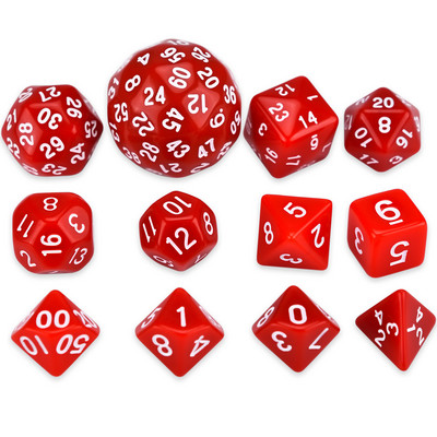 12 ΤΕΜ Πολυεδρικά ζάρια για TRPG DND D4 D6 D8 D10(0-9) D10(00-90) D10(1-10) D12 D16 D20 D24 D30 D60