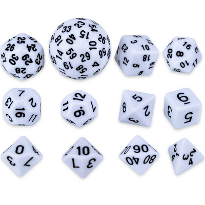12 ΤΕΜ Πολυεδρικά ζάρια για TRPG DND D4 D6 D8 D10(0-9) D10(00-90) D10(1-10) D12 D16 D20 D24 D30 D60