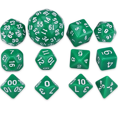 12 ΤΕΜ Πολυεδρικά ζάρια για TRPG DND D4 D6 D8 D10(0-9) D10(00-90) D10(1-10) D12 D16 D20 D24 D30 D60