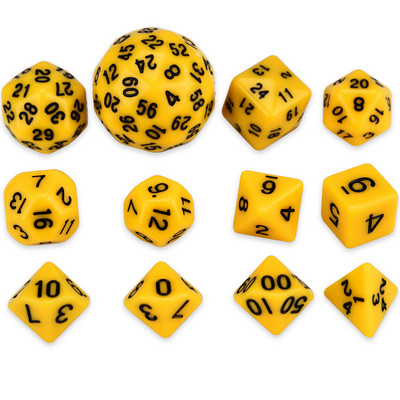 12 ΤΕΜ Πολυεδρικά ζάρια για TRPG DND D4 D6 D8 D10(0-9) D10(00-90) D10(1-10) D12 D16 D20 D24 D30 D60