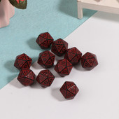 10 tk 20 küljega mitmetahuline akrüülist lauamängu täringud D20 täringud matemaatika täringumängude jaoks akrüülist täringukomplekt peolauamängudeks