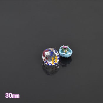 2PCS/Прозрачни зарове 30 mm Голяма летяща шах играчка Dice Bar KTV Декоративни кристални зарове за забавление и декомпресия