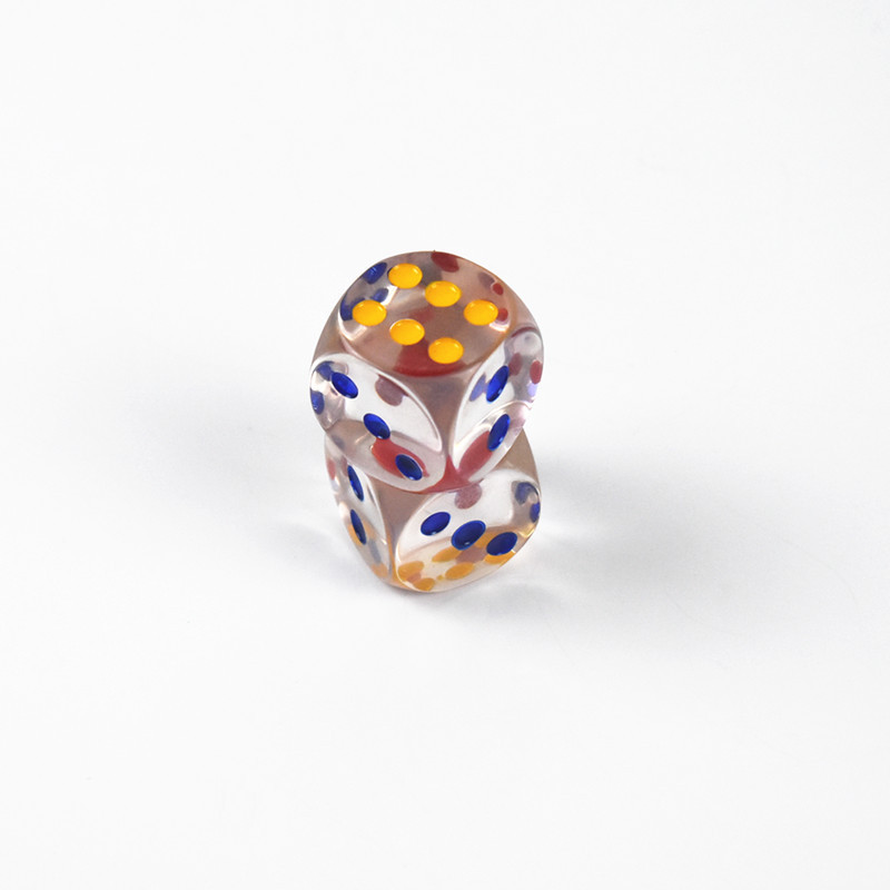 2 tk/läbipaistev täring, 30 mm suur lendav malemänguasi täringupulk KTV dekoratiivne kristallist täring lõbutsemiseks ja dekompressiooniks