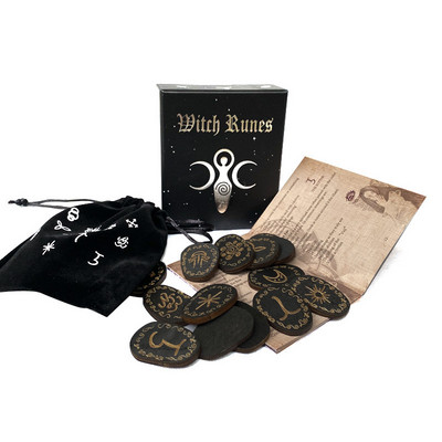 Cărți de tarot Vrăjitorie Vrăjitorie Rune din lemn Set de piatră Set de rune vrăjitoare Joc de masă Joc de masă Divinație Pietre runice Puncte de tarot