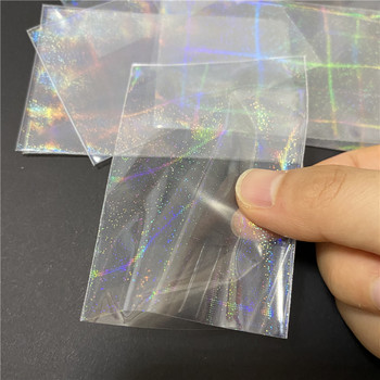 50PCS 58x87mm лазерна звезда скъпоценен камък сърце карти ръкави за мигаща карта филм протектор холографско фолио карти Таро свързващо фолио