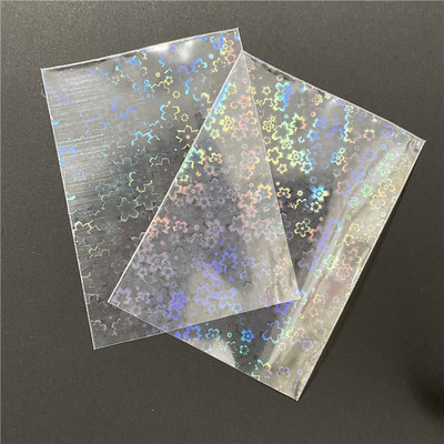 50PCS 58x87mm Laser Star Gemstone Heart Card Sleeves For Flashing Card Film Protector Holographic Foil Tarot Cards Binder Film