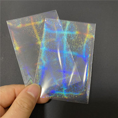 50 tk 58x87mm Laser Star kalliskivist südamekaardi varrukad vilkuvate kaardikile kaitseks Holograafiline foolium Tarokaartide sidekile