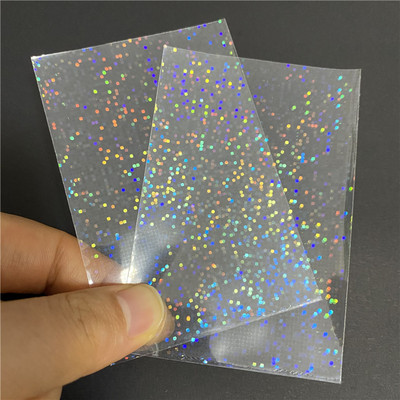 50 tk 58x87mm Laser Star kalliskivist südamekaardi varrukad vilkuvate kaardikile kaitseks Holograafiline foolium Tarokaartide sidekile