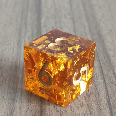 Mini Planet DND D6 täringud Käsitsi valmistatud vaigust 6 küljega täringud, teravate servadega Mitmetahulised lillede täringud RPG lauamängude jaoks D&D täringud