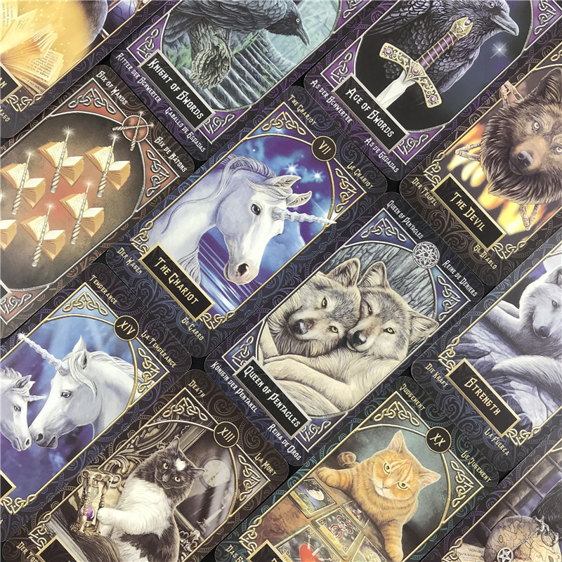 New Tarot Familiars Deck Cards Fate Divination Επιτραπέζια παιχνίδια Τράπουλο Family Party Επιτραπέζιο παιχνίδι Ψυχαγωγία