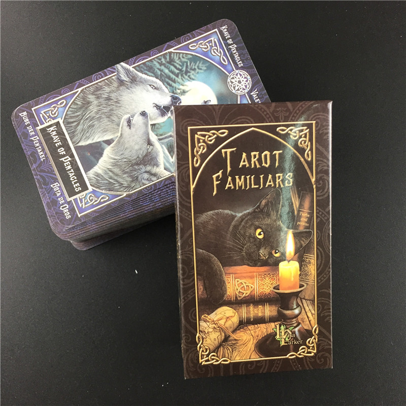 New Tarot Familiars Deck Cards Fate Divination Επιτραπέζια παιχνίδια Τράπουλο Family Party Επιτραπέζιο παιχνίδι Ψυχαγωγία