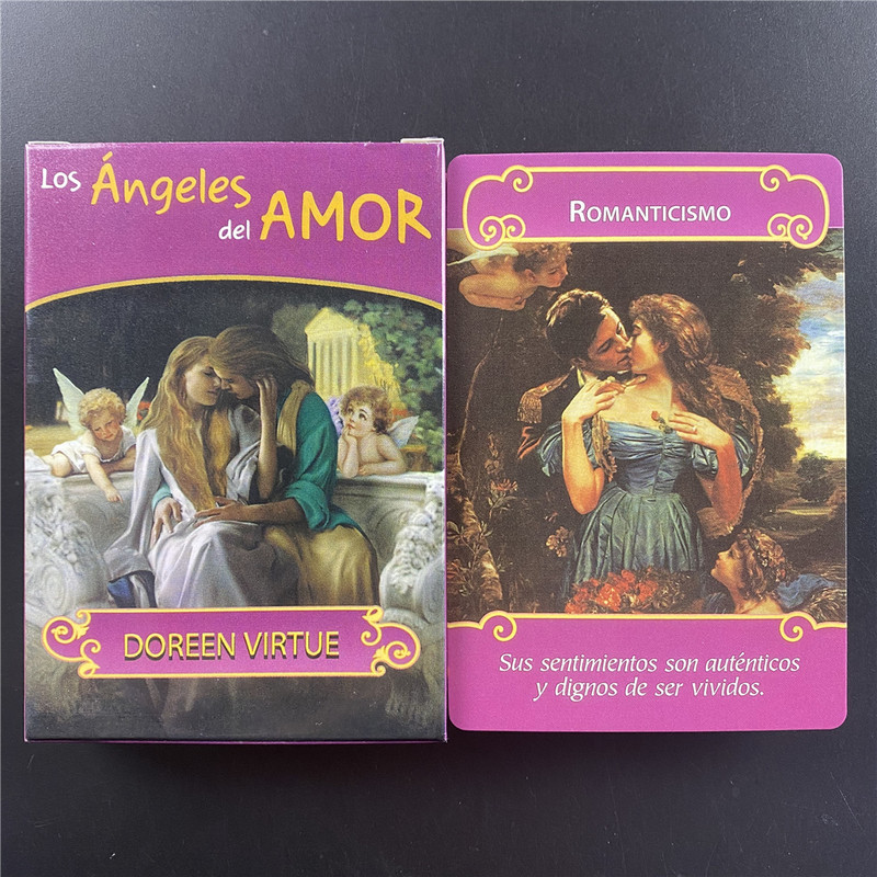 Ισπανικά Los Angeles Del Amor Oracle Cards Tarot Deck Επιτραπέζια παιχνίδια για πάρτι