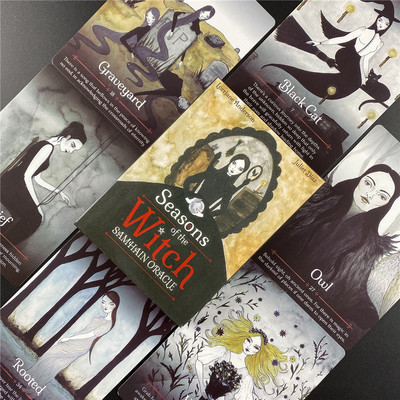 Sötét fa tarot családi összejövetel sakkkártyajáték Jóslás Jóslás Oracle Cards Szabadidős asztali játék PDF útmutatóval