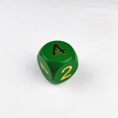 Új mintás 1db fából készült dobókocka hatoldalas, megvilágosodást segítő kognitív kellékek, számkockás fajátékok, 5 cm oldalhosszúsággal