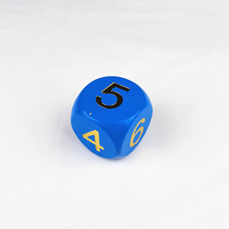 Új mintás 1db fából készült dobókocka hatoldalas, megvilágosodást segítő kognitív kellékek, számkockás fajátékok, 5 cm oldalhosszúsággal