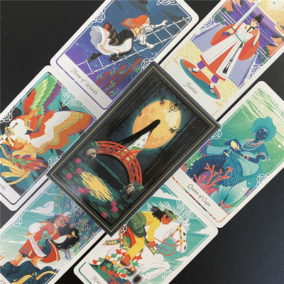 The Moon Oracle Cards Tarot Leidke õige hetk Kvaliteetne mänguasi koos PDF-juhendiga