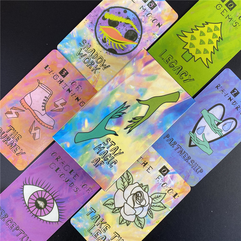 A Hold Oracle Cards Tarot Találja meg a megfelelő pillanatot Kiváló minőségű paklijáték PDF-útmutatóval