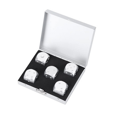 5 tk värviline alumiiniumsulamist metallist täringukarp, ruudukujuline 16 mm ümmargune nurk, kvaliteetne butiiktäringu peopeokkeri mängukomplekt