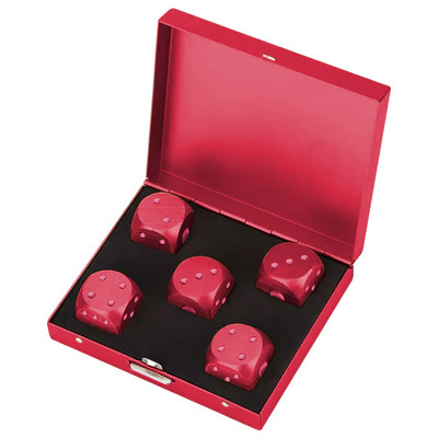 5 tk värviline alumiiniumsulamist metallist täringukarp, ruudukujuline 16 mm ümmargune nurk, kvaliteetne butiiktäringu peopeokkeri mängukomplekt