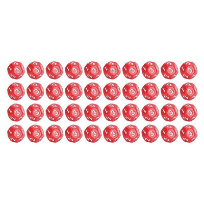 40 tk, 12-poolne täringukomplekt, mitmetahuline täringukomplekt perepeoks lauamänguks pubiklubimäng