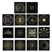 Tarot laudlina seemisnahast matt Tähtkuju ennustamine altaririie nõiduse tarvikud lauamäng Astroloogia Oracle Card Pad