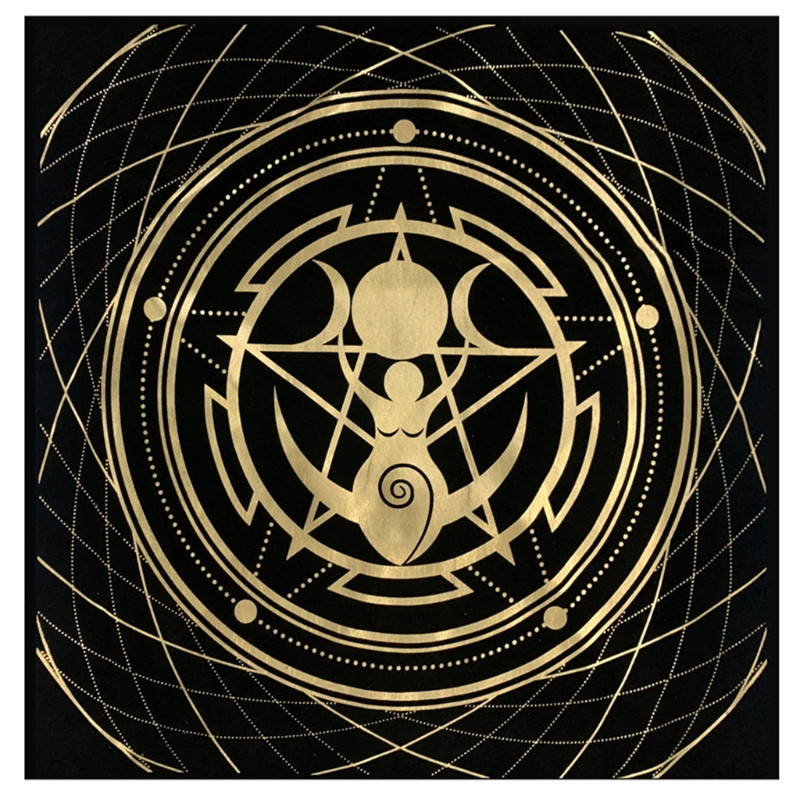 Tarot laudlina seemisnahast matt Tähtkuju ennustamine altaririie nõiduse tarvikud lauamäng Astroloogia Oracle Card Pad