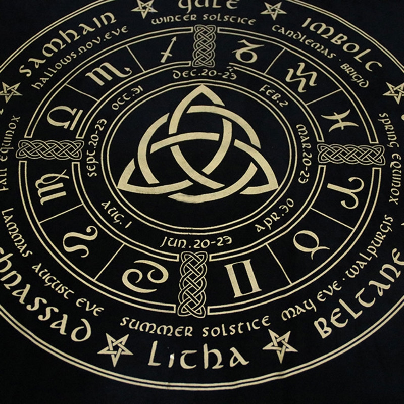 Tarot laudlina seemisnahast matt Tähtkuju ennustamine altaririie nõiduse tarvikud lauamäng Astroloogia Oracle Card Pad