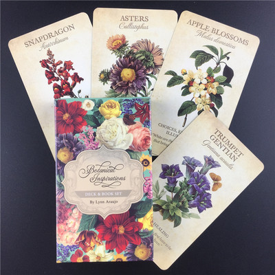 Ботаническо вдъхновение Oracle Cards Забавно семейно празнично парти Oracle Deck Карти за игра Английски настолни игри Карти Таро