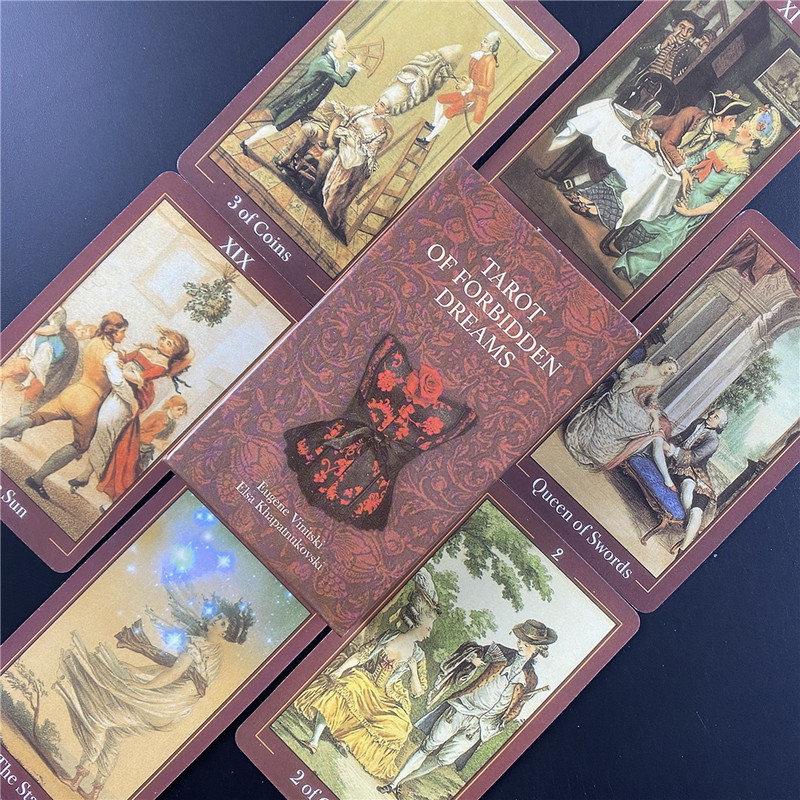 Kvaliteetsed tarokaardid tumedate taro lauatekkide jaoks Mängukaardid peomängude jaoks