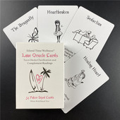 Cărți Oracle de culoare albă Puncte de tarot Clarificare și completare pachetul de lecturi cu jocuri de cuvinte cheie