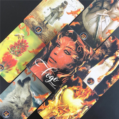 Reflet De Lune Lenormand Kártyák Póker Méret Papír Orákulum Dolgozd a könnyű afrikai istennőd, felemelkedő orákulum