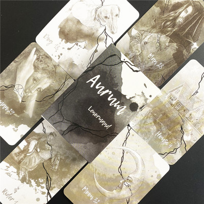 Reflet De Lune Lenormand Kártyák Póker Méret Papír Orákulum Dolgozd a könnyű afrikai istennőd, felemelkedő orákulum
