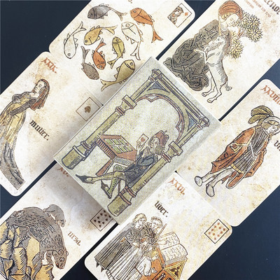 Reflet De Lune Lenormand Kártyák Póker Méret Papír Orákulum Dolgozd a könnyű afrikai istennőd, felemelkedő orákulum