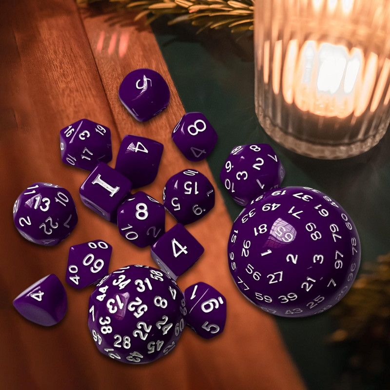 15 tükki D100 D60 D30 D24 D20 D16 D12 D10 D8 D7 D5 D4 Mitmepoolne täringumäng Rollimäng RPG-mäng Täringumäng lauamängude jaoks