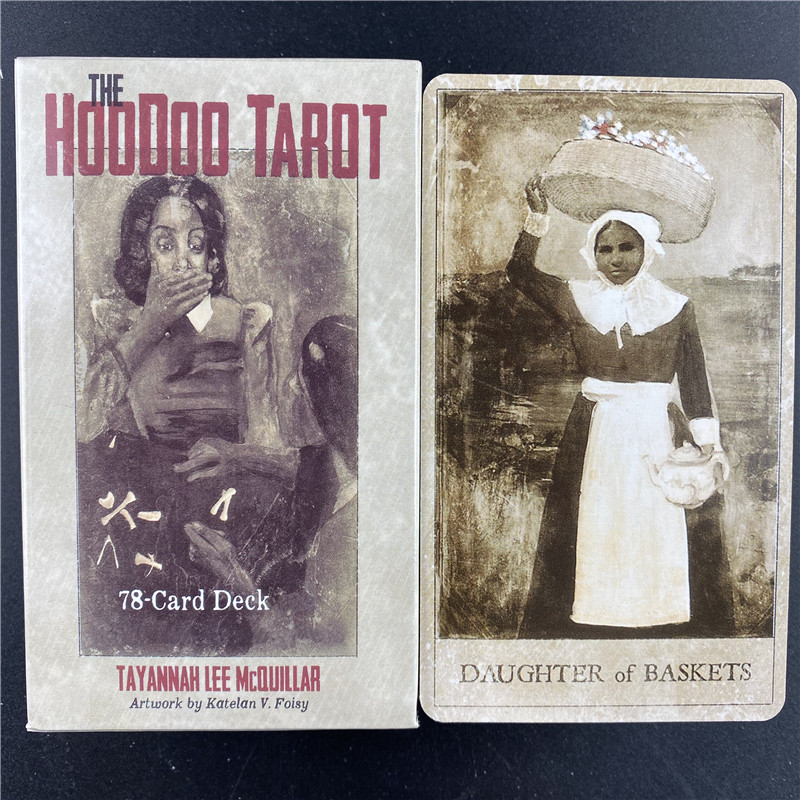 The Hoodoo Tarot Cards angļu versija Oracle zīlēšana Likteņa spēle Klāja Galda spēles Spēļu kārtis ar PDF ceļvedi
