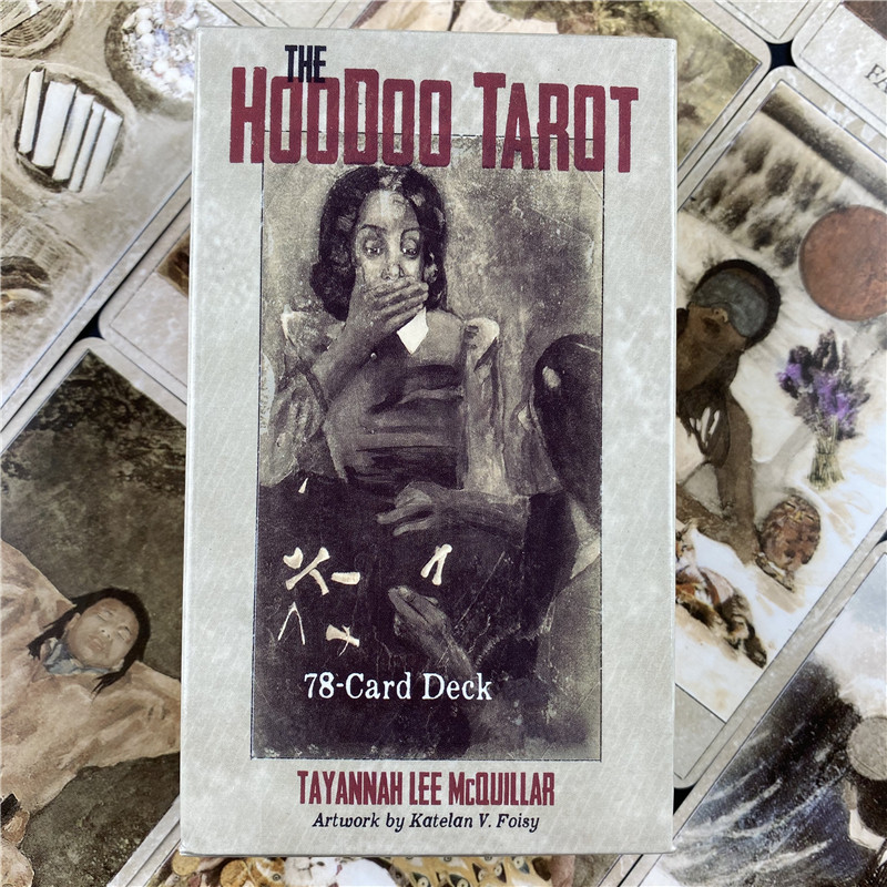 The Hoodoo Tarot Cards angļu versija Oracle zīlēšana Likteņa spēle Klāja Galda spēles Spēļu kārtis ar PDF ceļvedi