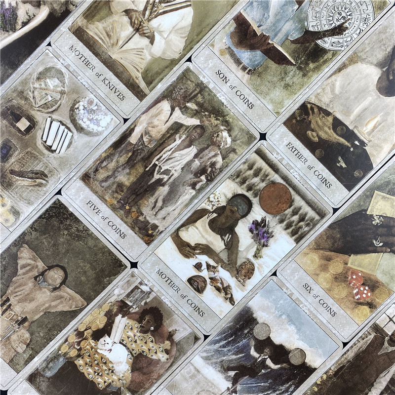 The Hoodoo Tarot Cards angļu versija Oracle zīlēšana Likteņa spēle Klāja Galda spēles Spēļu kārtis ar PDF ceļvedi