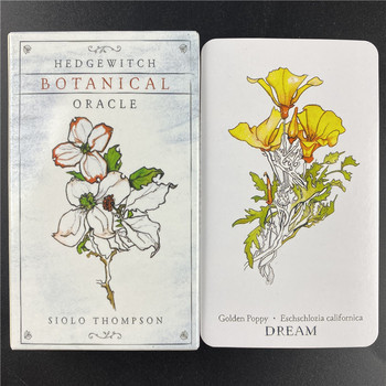 Най-продавани Hedge Witch Botanical Oracle Cards 40 Pcs Wisdom From The Boundary Lands Tarot Deck Games с PDF Ръководство