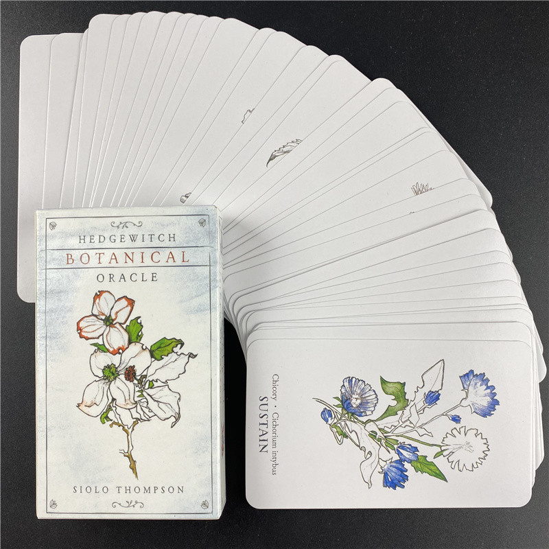 Най-продавани Hedge Witch Botanical Oracle Cards 40 Pcs Wisdom From The Boundary Lands Tarot Deck Games с PDF Ръководство