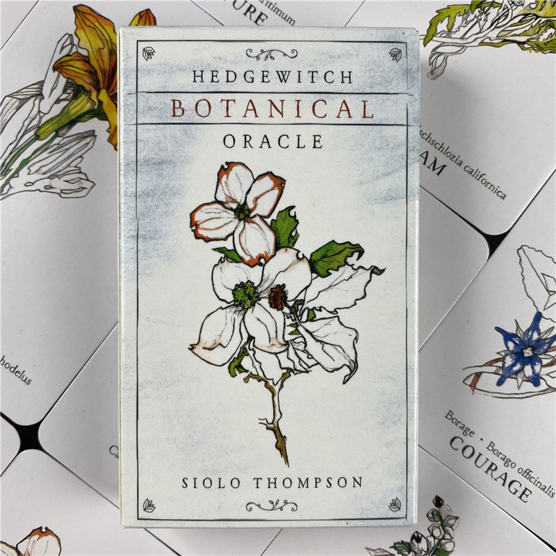 Най-продавани Hedge Witch Botanical Oracle Cards 40 Pcs Wisdom From The Boundary Lands Tarot Deck Games с PDF Ръководство