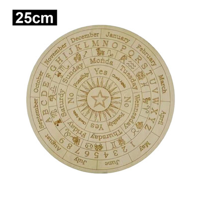 Dreamy Ξύλινη σανίδα εκκρεμούς με Moon Star Divination Energy Carven Πιάτο Θεραπείας Διαλογισμού Βωμού