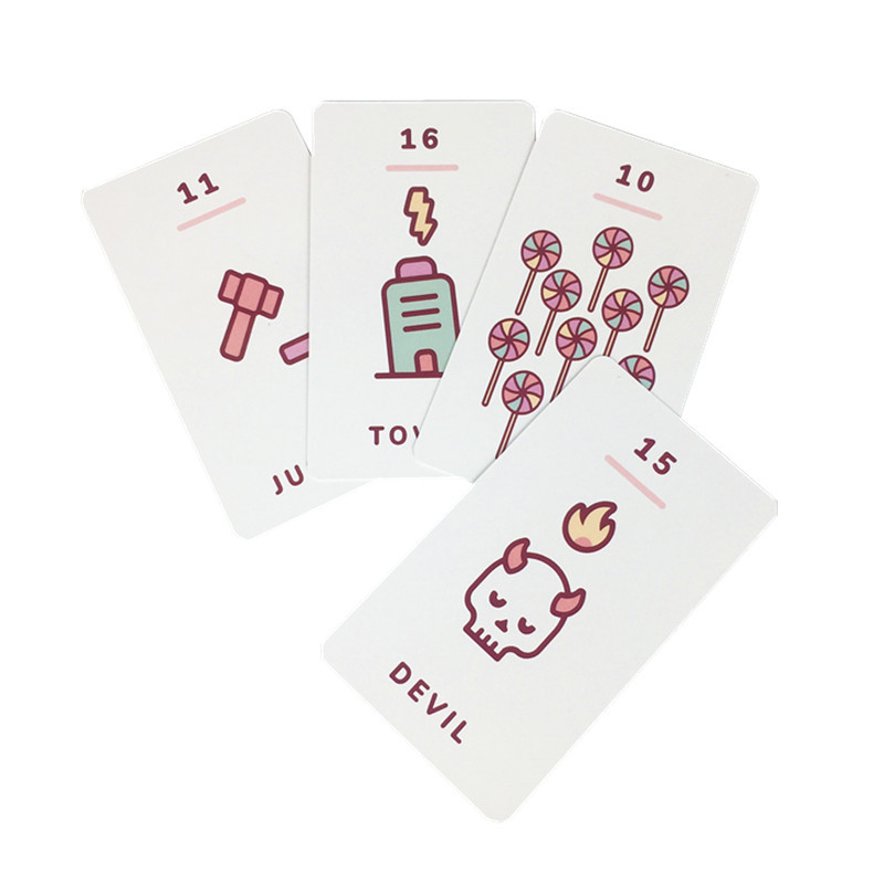 Kawaii tarokaardid Armsad laste lauamängukaardid Täielik ingliskeelne PDF Perepeolaua kaardimängud