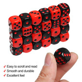 24 τεμάχια/σετ 16 χιλιοστών παιχνίδι δώρου Επιτραπέζιο παιχνίδι Διασκέδαση Ακρυλικά ζάρια